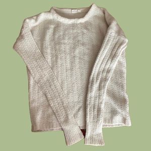 GAP Comfy Wool Alpaca White Sweater